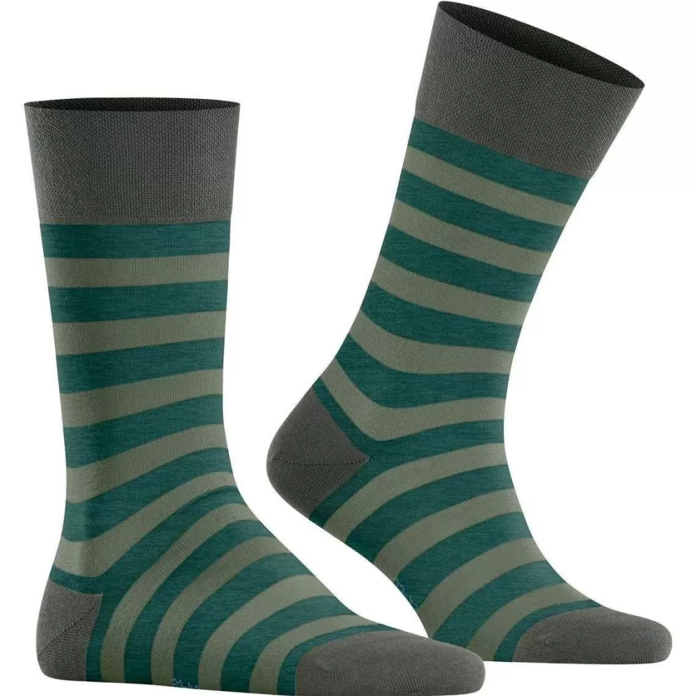 Falke Men's Socks^Green Sensitive Mapped Line Socks