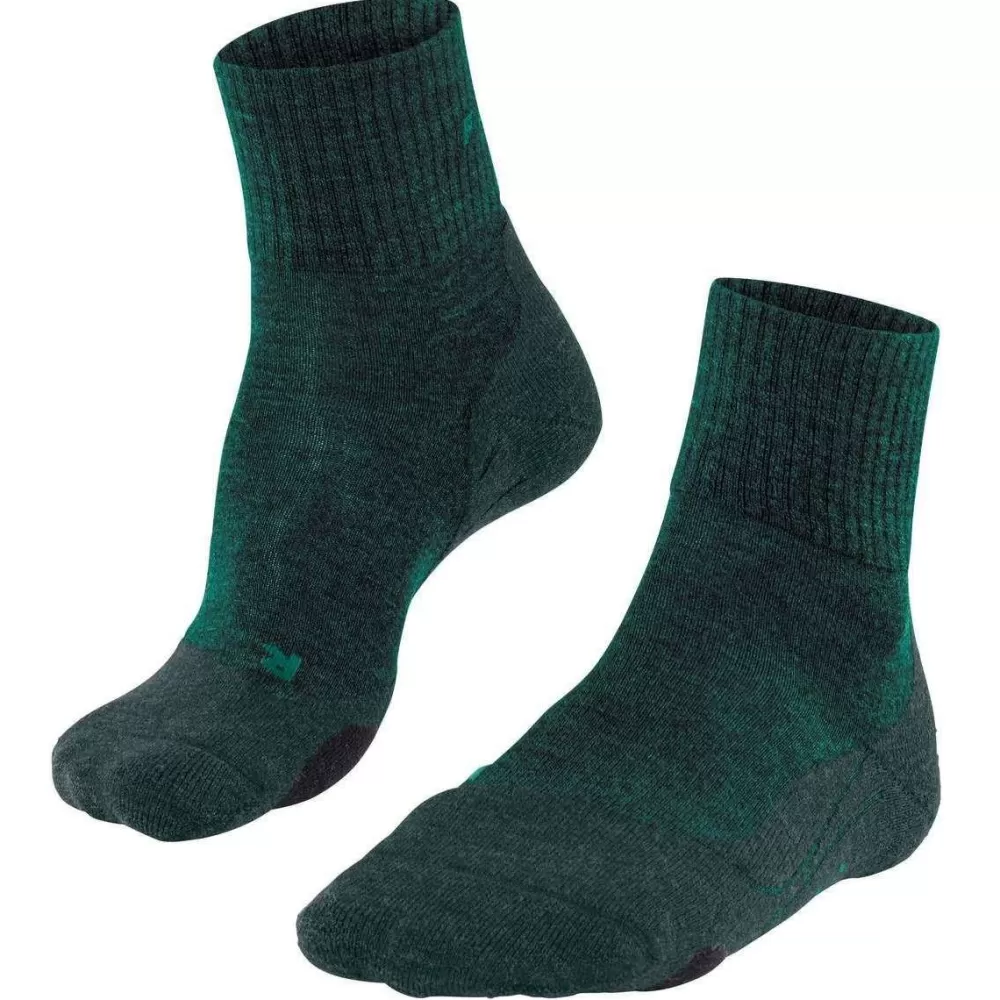 Falke Men's Socks^Green Tk2 Explore Wool Short Socks