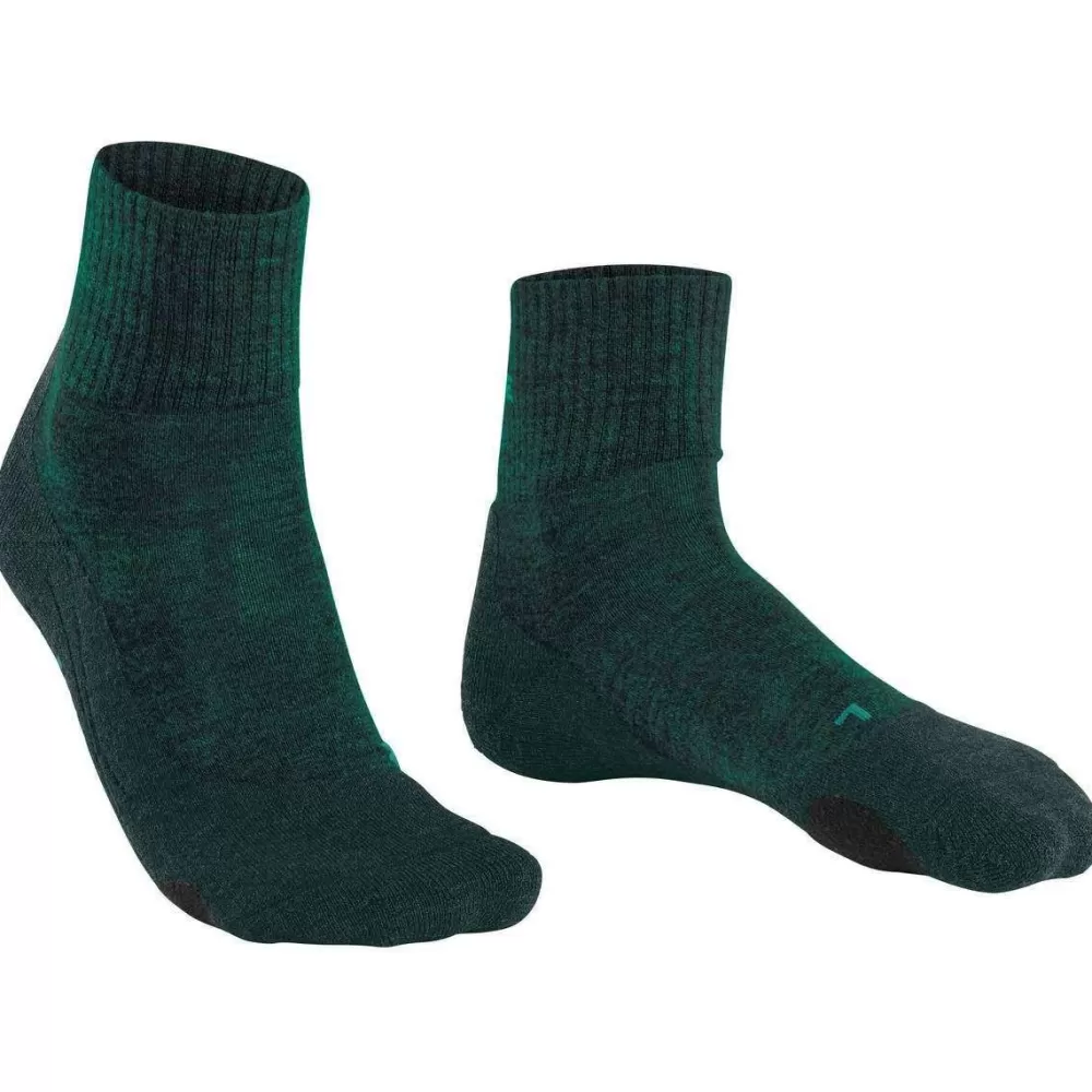 Falke Men's Socks^Green Tk2 Explore Wool Short Socks