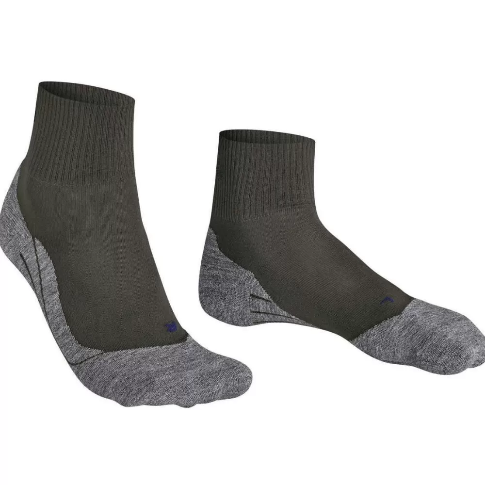 Falke Men's Socks^Green Tk5 Wander Cool Short Socks