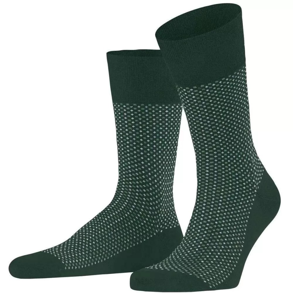 Falke Men's Socks^Green Uptown Tie Socks