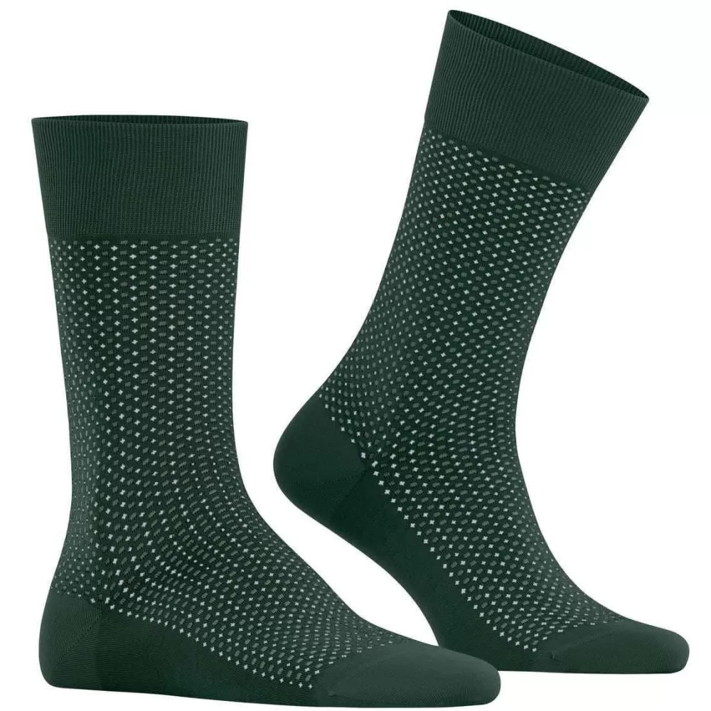 Falke Men's Socks^Green Uptown Tie Socks
