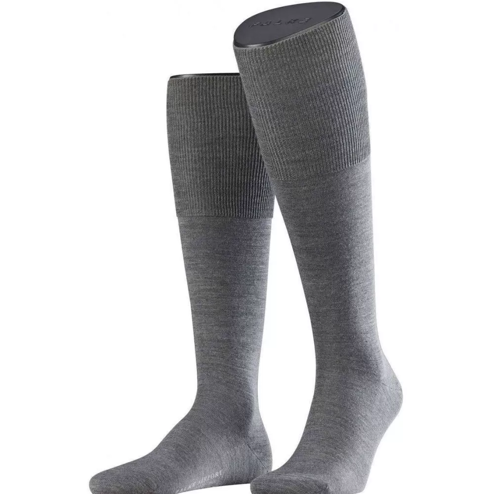 Falke Men's Socks^Grey Airport Knee High Socks