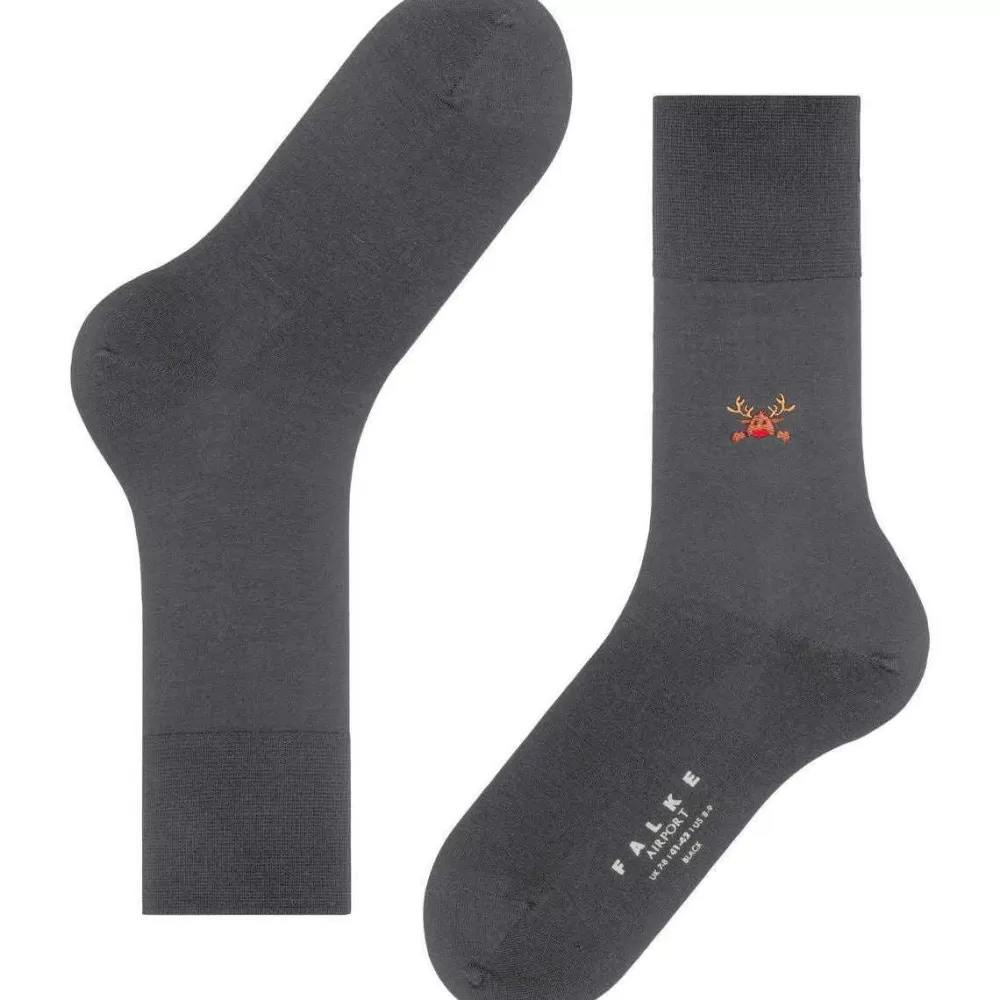 Falke Men's Socks^Grey Airport Rudolf Socks