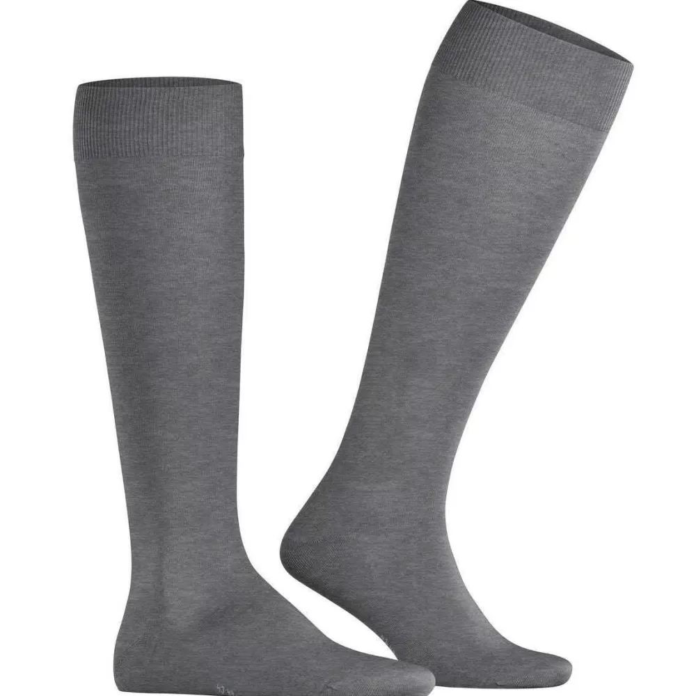 Falke Men's Socks^Grey Climawool Knee High Socks