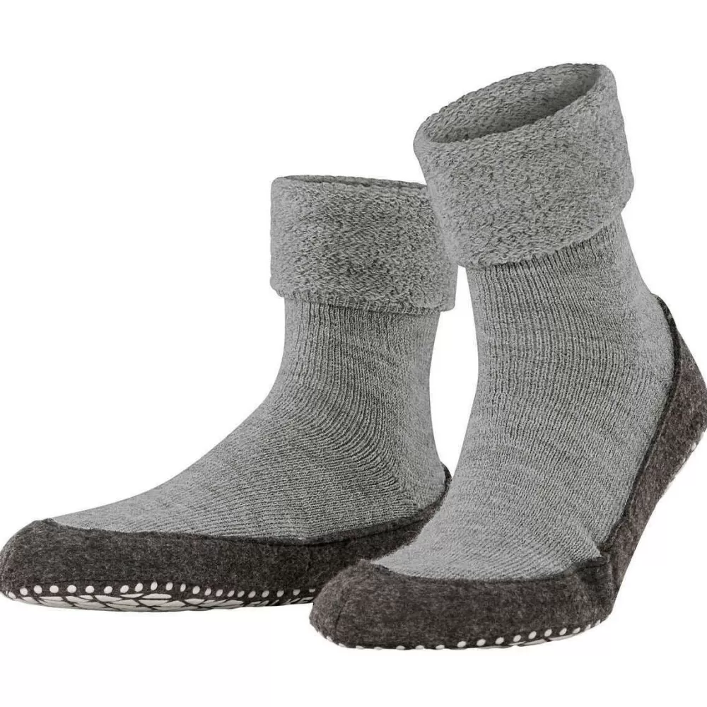 Falke Men's Socks^Grey Cosyshoe Slipper Socks