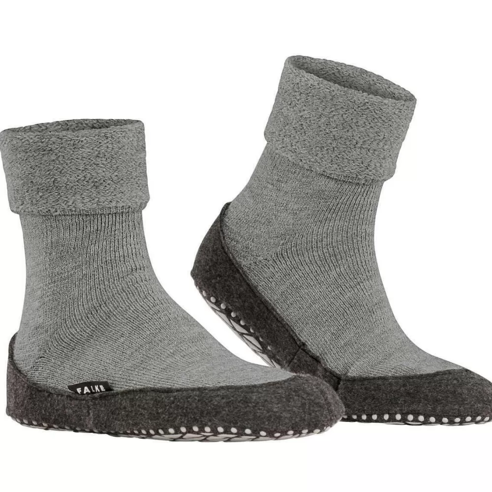 Falke Men's Socks^Grey Cosyshoe Slipper Socks