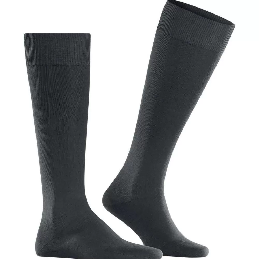 Falke Men's Socks^Grey Energizing Cotton Knee High Socks