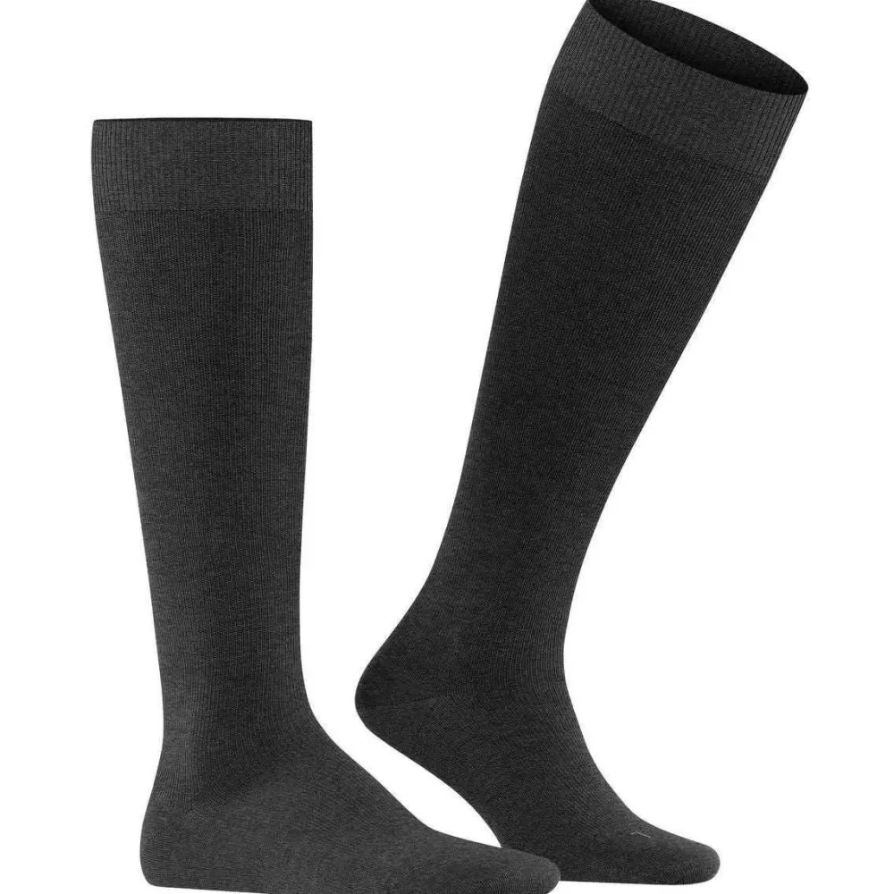Falke Men's Socks^Grey Energizing Wool Knee High Socks