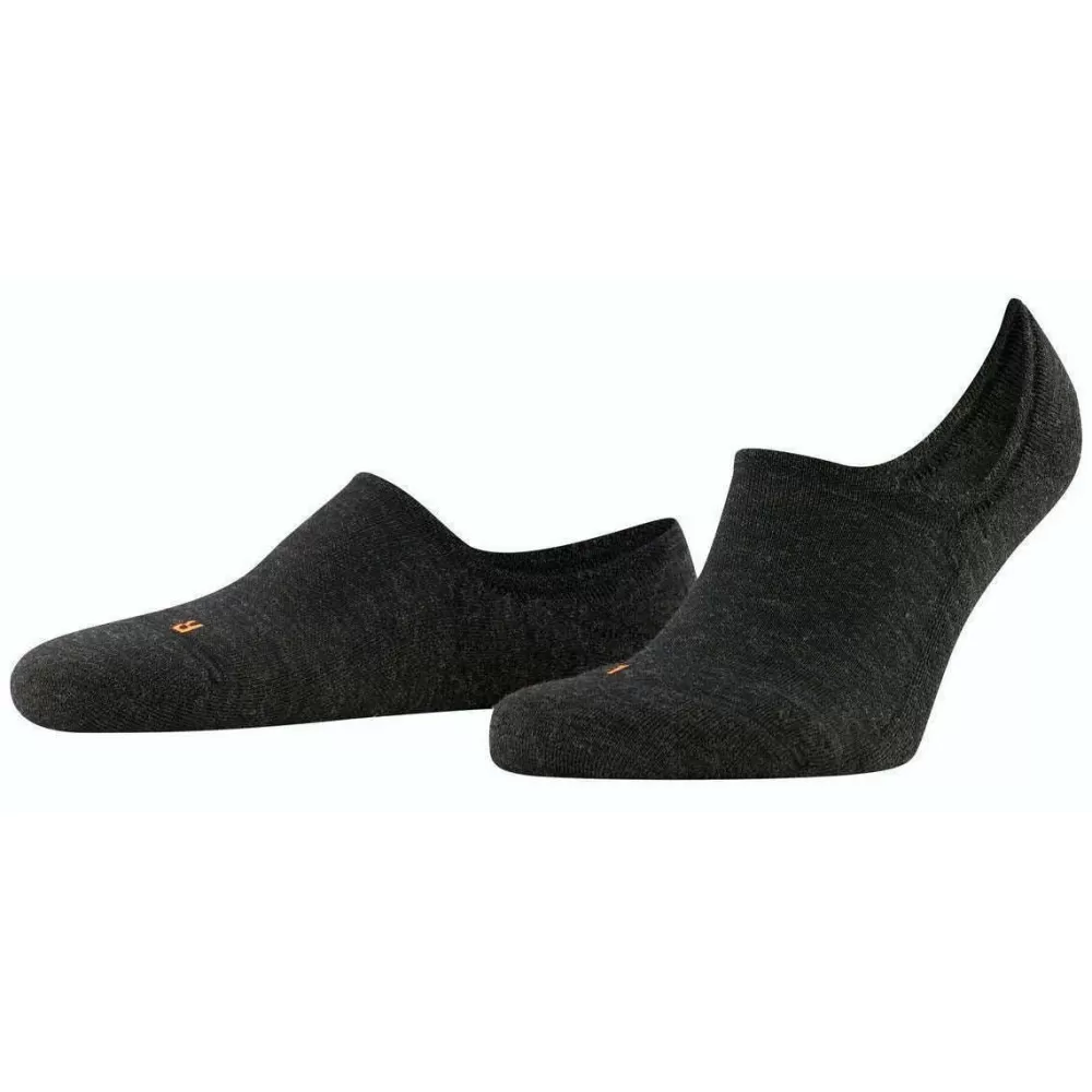 Falke Men's Socks^Grey Keep Warm No Show Socks