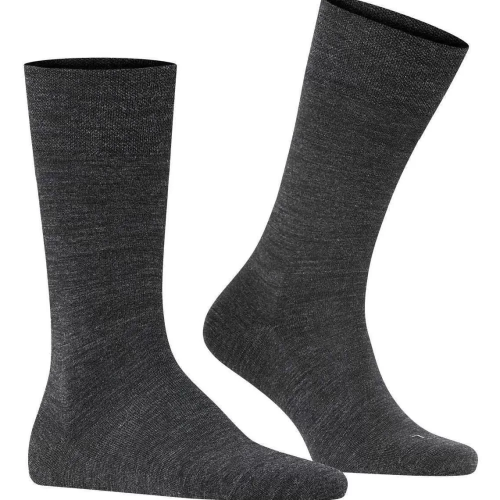 Falke Men's Socks^Grey Sensitive Berlin Socks