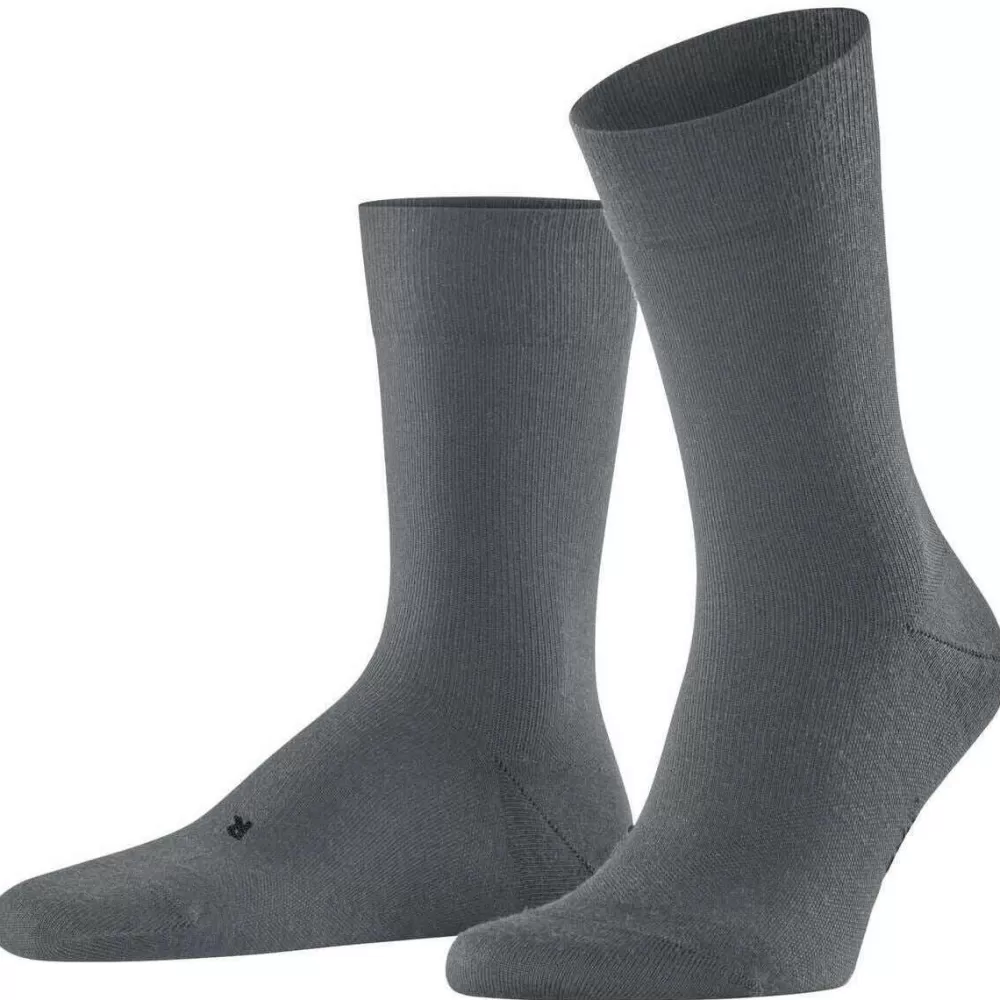 Falke Men's Socks^Grey Stabilizing Wool Everyday Socks