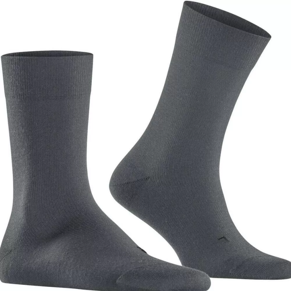 Falke Men's Socks^Grey Stabilizing Wool Everyday Socks