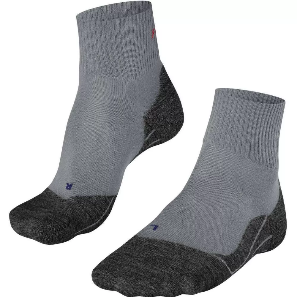 Falke Men's Socks^Grey Tk5 Wander Cool Short Socks