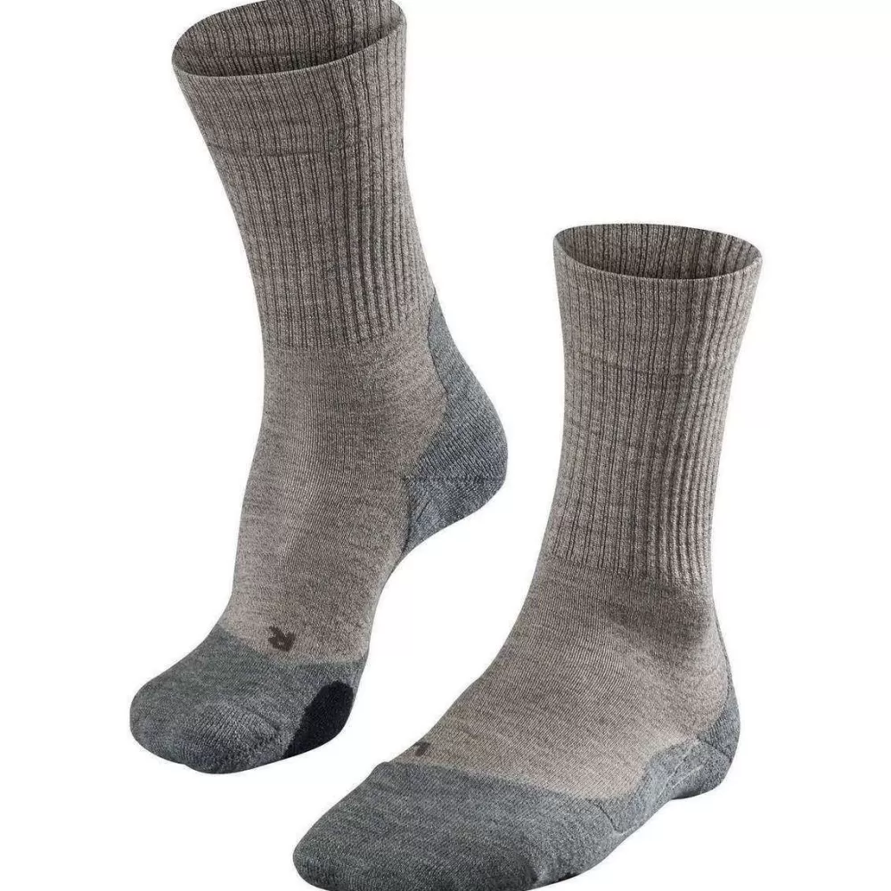Falke Men's Socks^Grey Trekking 2 Medium Wool Socks