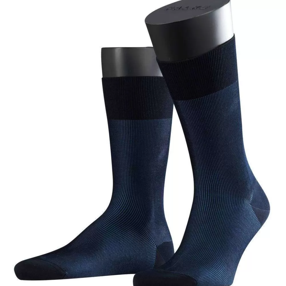 Falke Men's Socks^Navy Fine Shadow Socks