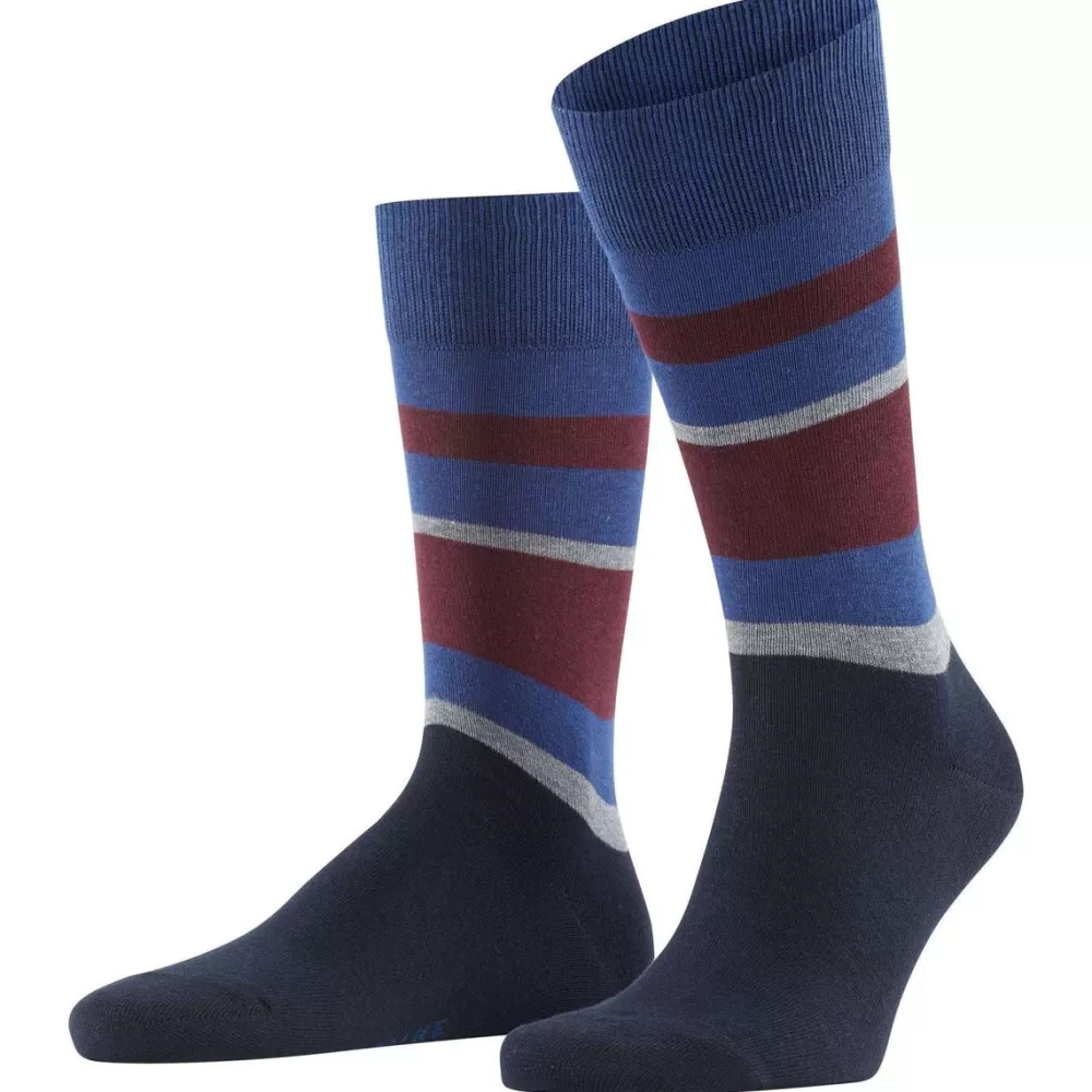 Falke Men's Socks^Navy Happy Box 3-Pack Socks