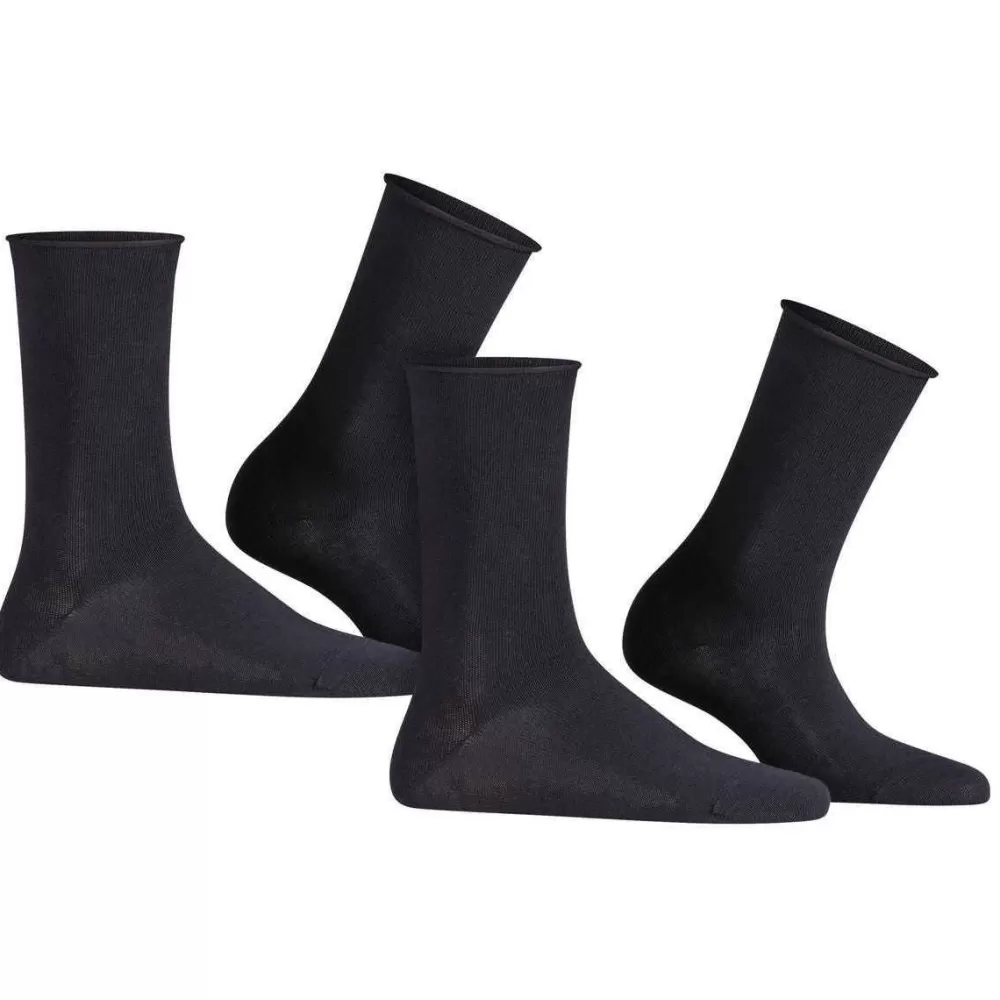 Falke Women's Socks^Navy Happy 2-Pack Socks