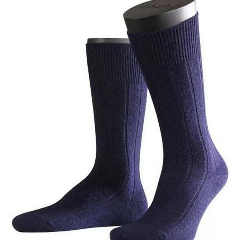 Falke Men's Socks^Navy Lhasa Socks