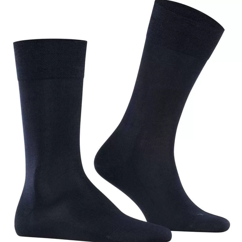 Falke Men's Socks^Navy Sensitive Malaga Socks