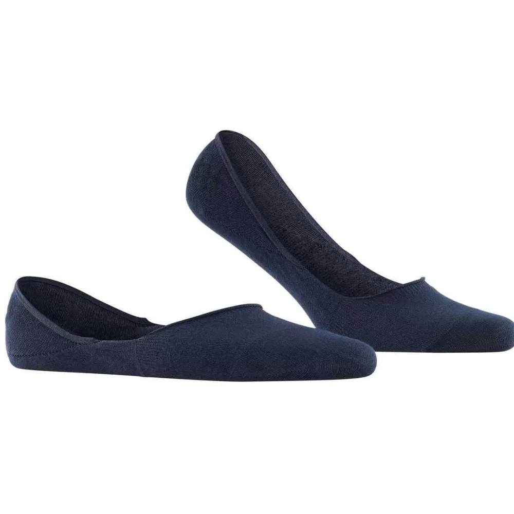 Falke Men's Socks^Navy Step Medium Cut No Show Box Socks