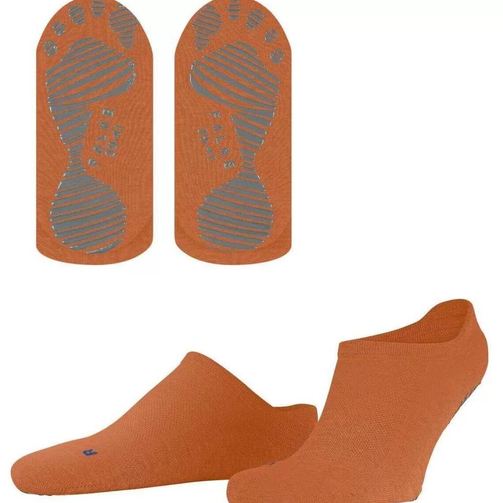 Falke Men's Socks^Orange Cool Kick Printed Sole Sneaker Socks