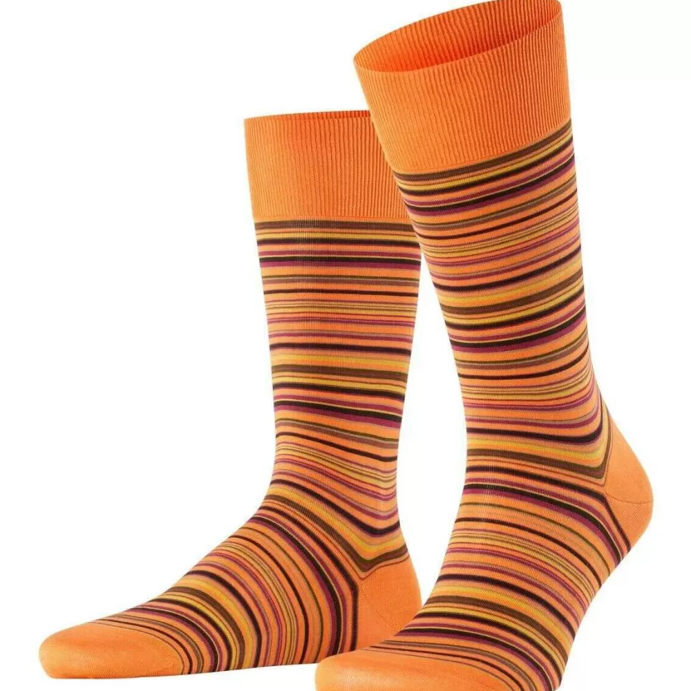 Falke Men's Socks^Orange Microblock Socks