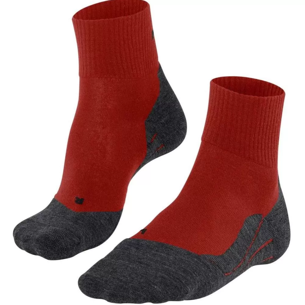 Falke Men's Socks^Orange Tk5 Wander Wool Short Socks