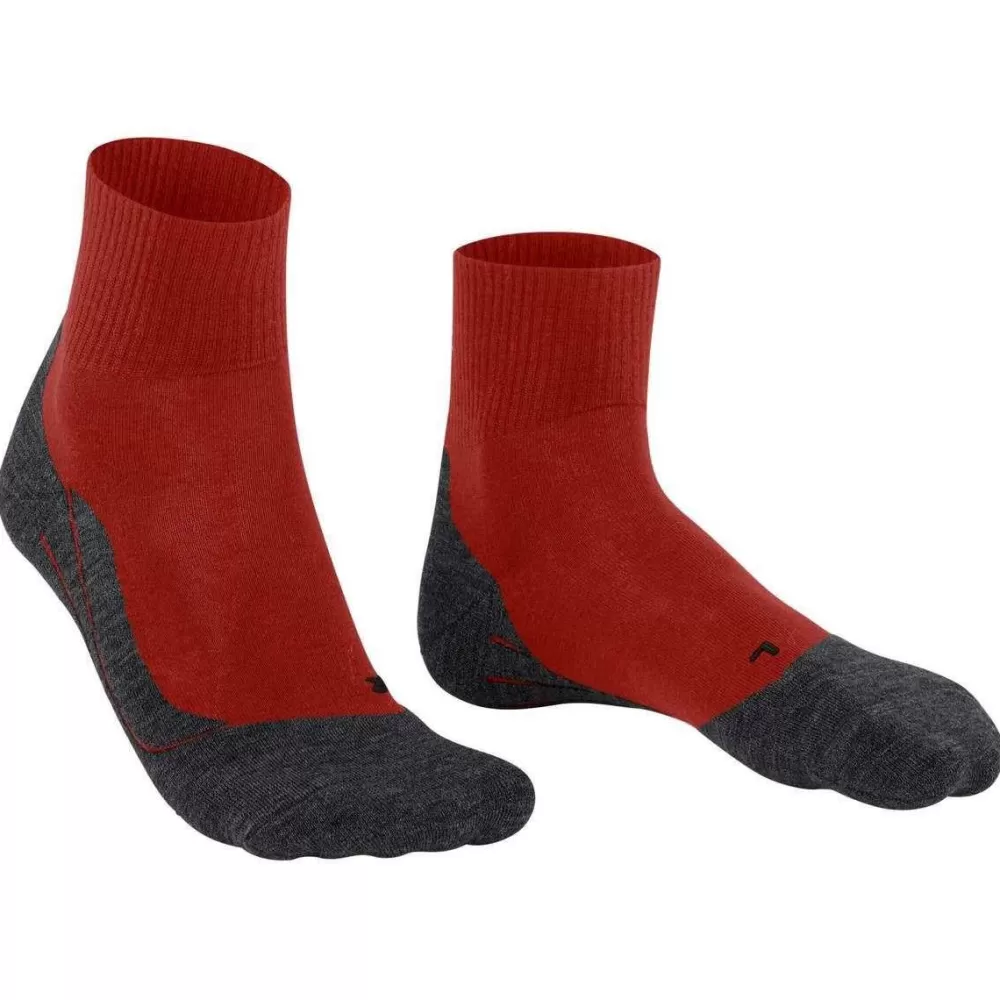 Falke Men's Socks^Orange Tk5 Wander Wool Short Socks