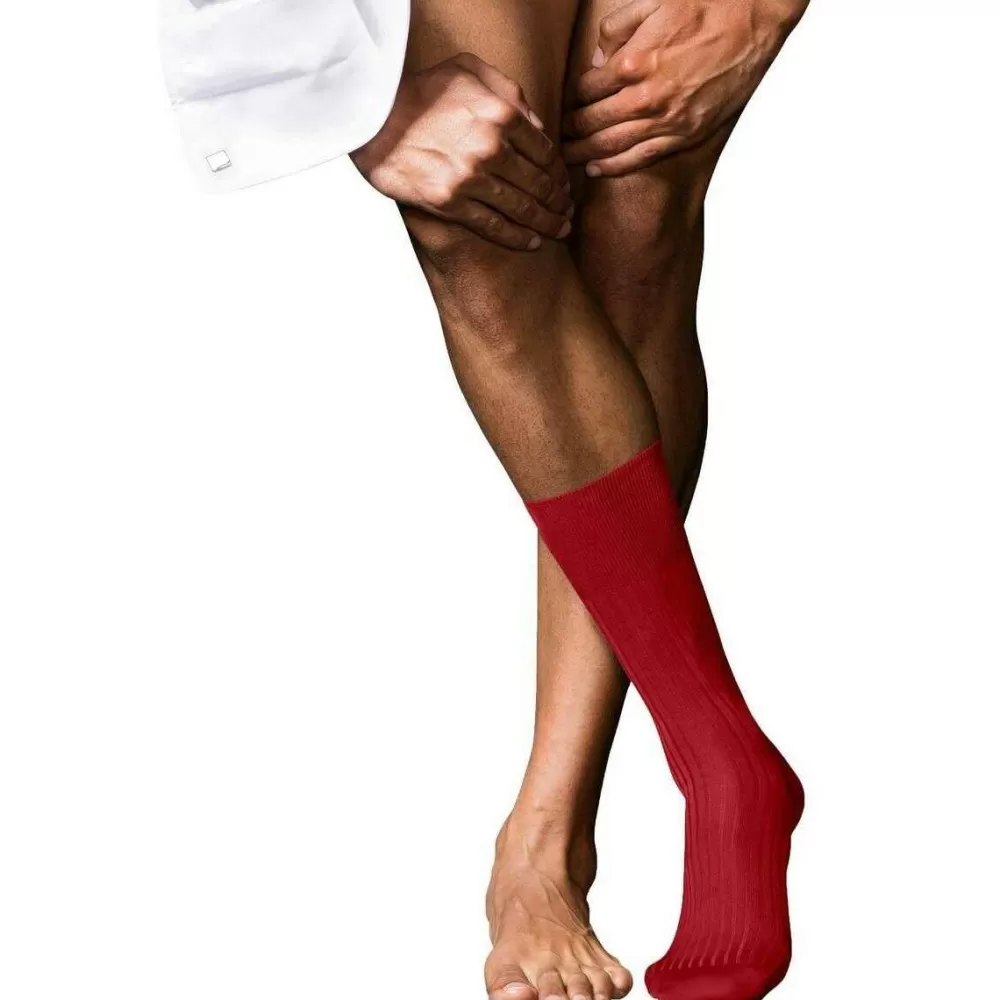 Falke Men's Socks^Red No 10 Pure Fil D´Ecosse Socks