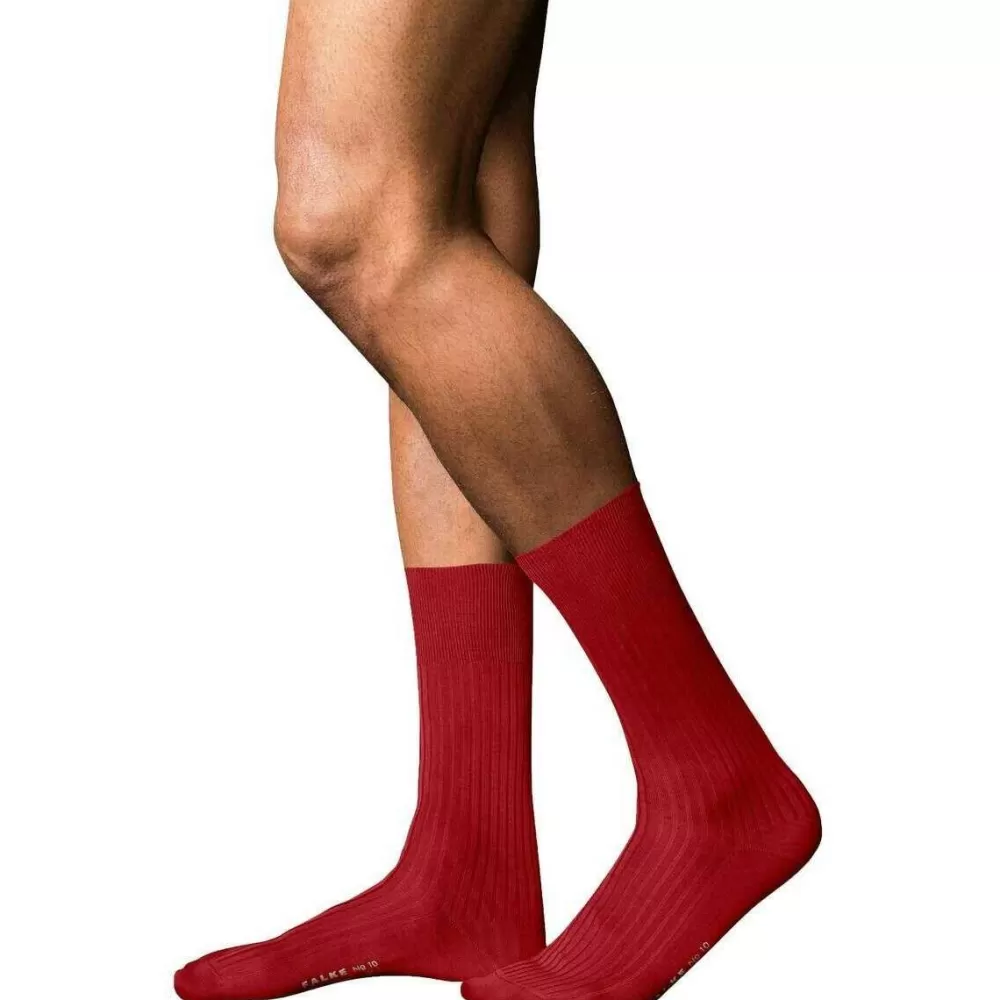 Falke Men's Socks^Red No 10 Pure Fil D´Ecosse Socks