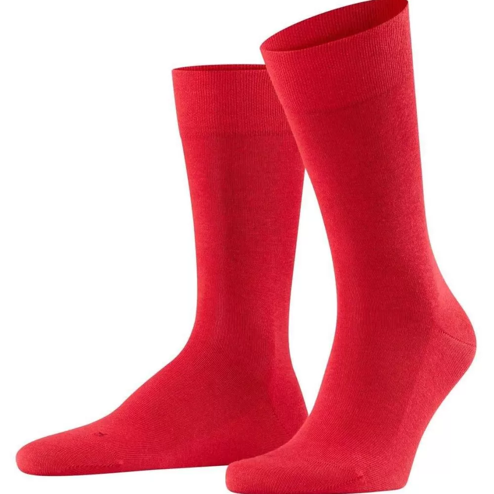 Falke Men's Socks^Red Sensitive London Socks