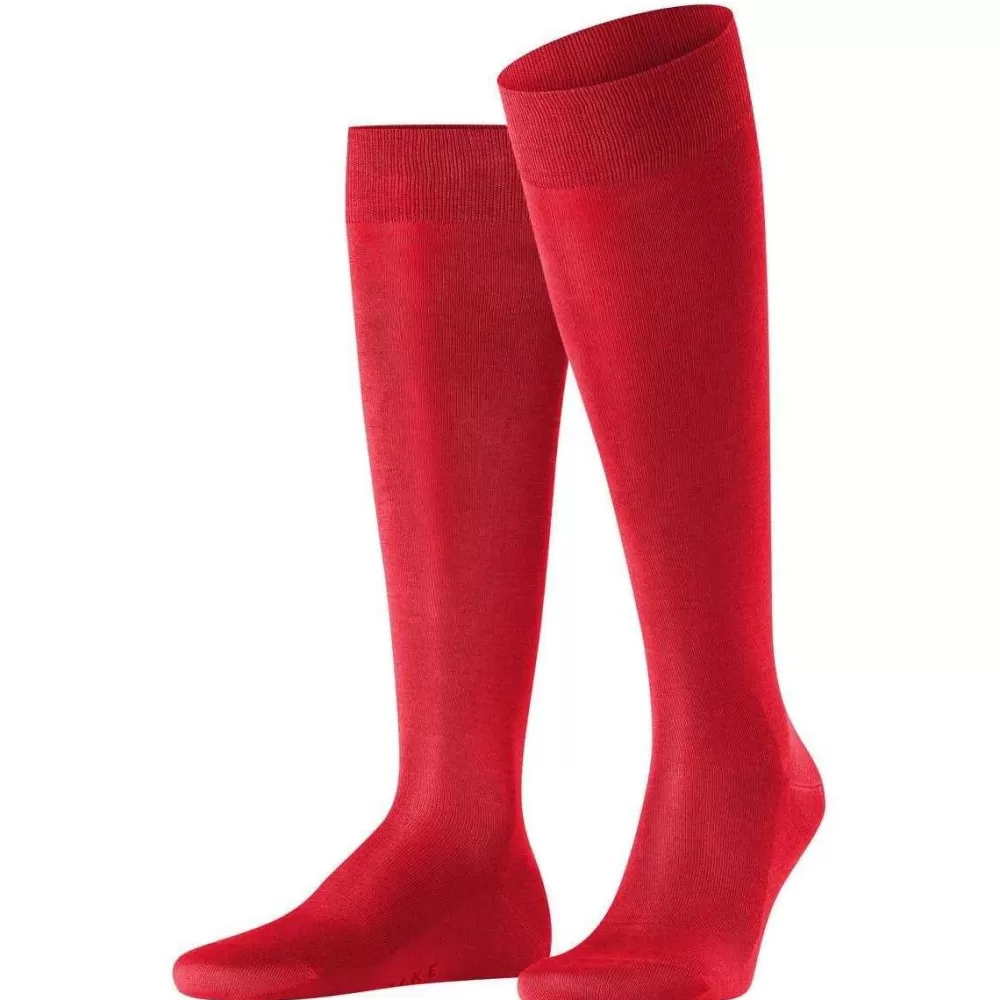 Falke Men's Socks^Red Tiago Knee High Socks