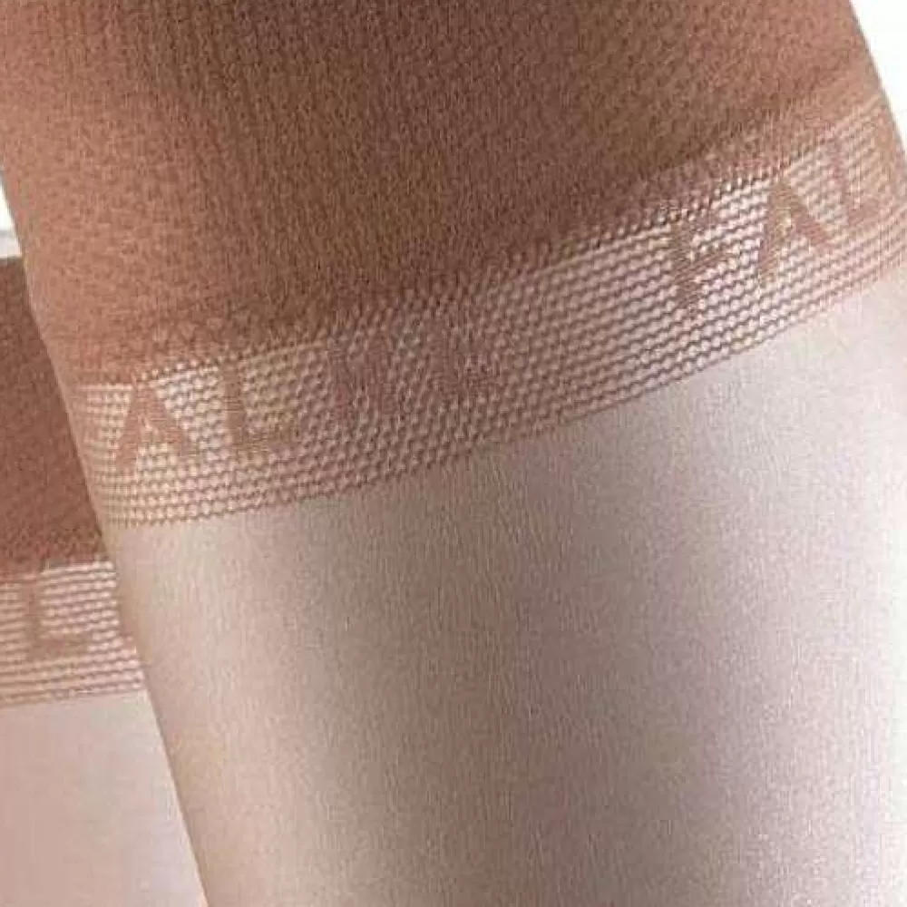 Falke Tights^Tan Shelina 12 Denier Ultra-Transparent Sensitive Top Shimmer Knee-High Tights