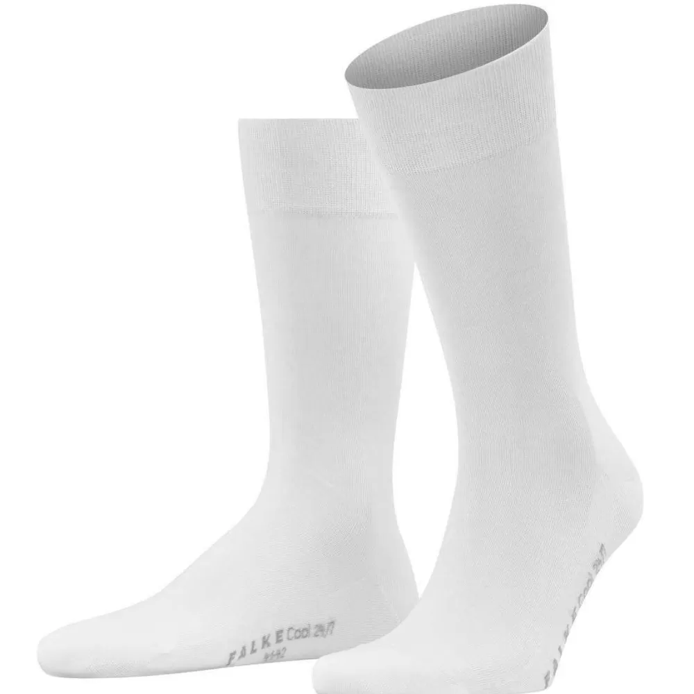 Falke Men's Socks^White Cool 24/7 Socks