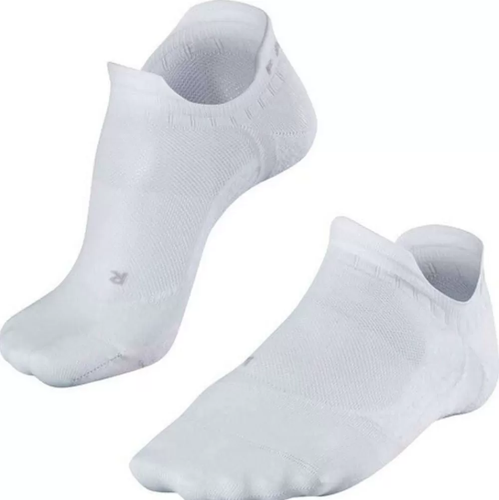 Falke Men's Socks^White Golfing 5 Invisible No Show Socks