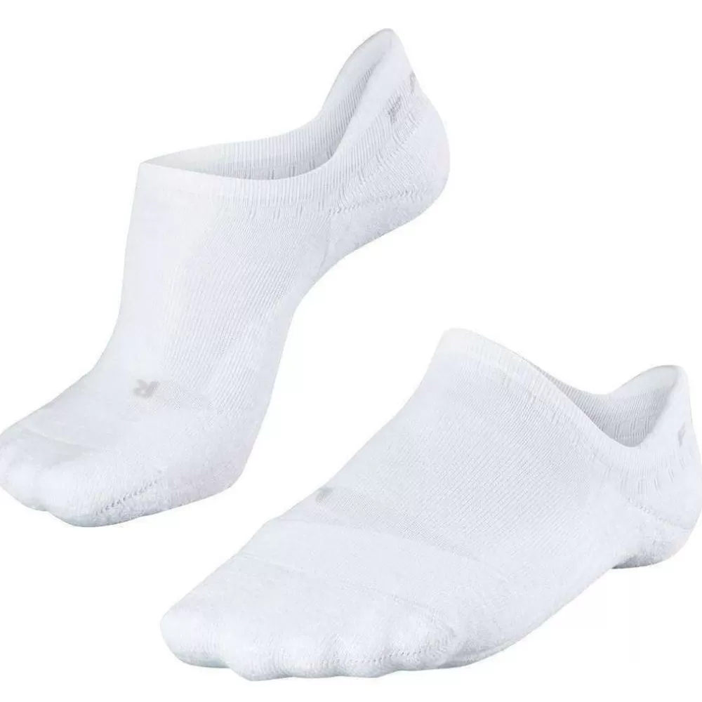 Falke Men's Socks^White Golfing Invisible No Show Socks