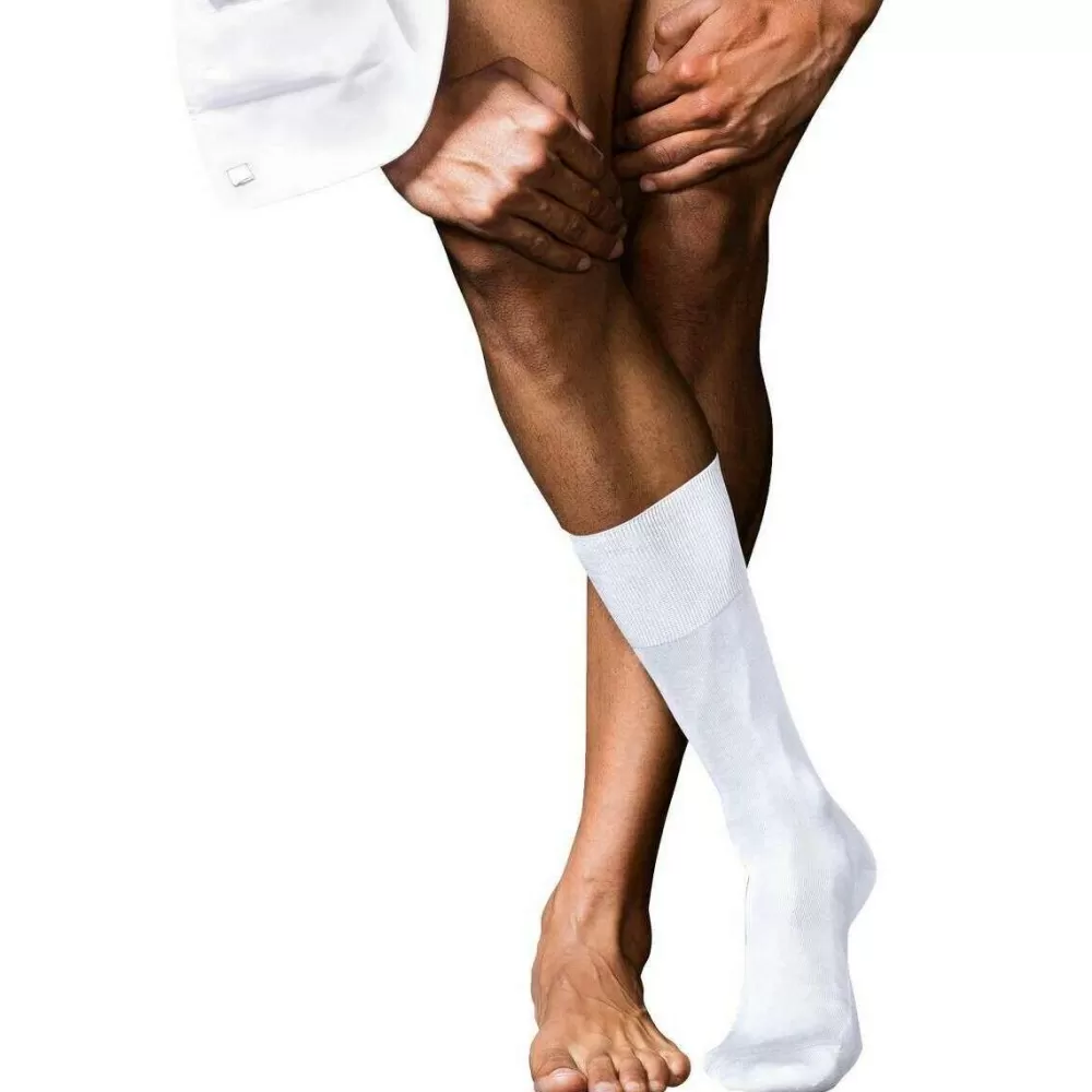Falke Men's Socks^White No 9 Pure Fil D´Ecosse Socks