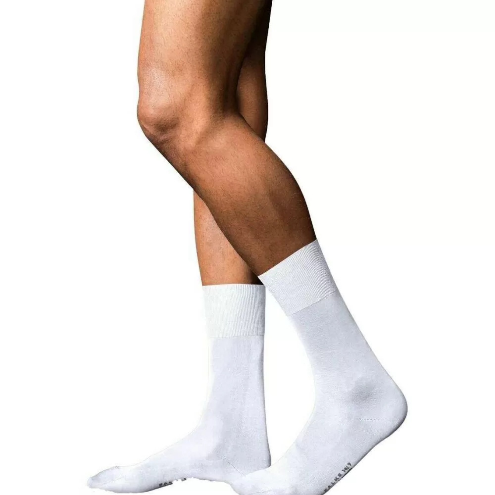 Falke Men's Socks^White No 9 Pure Fil D´Ecosse Socks