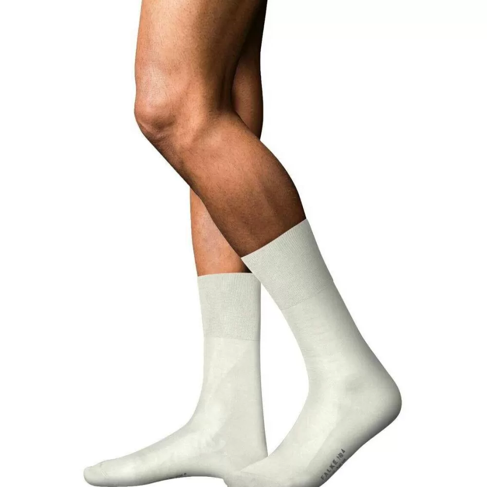 Falke Men's Socks^White No 4 Pure Silk Socks