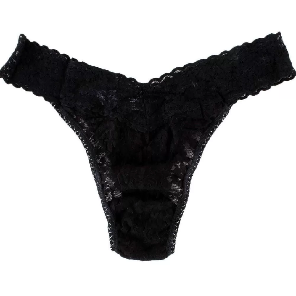 Hanky Panky Women's Underwear^Black Signature Lace 3 Pack Original Rise Thong