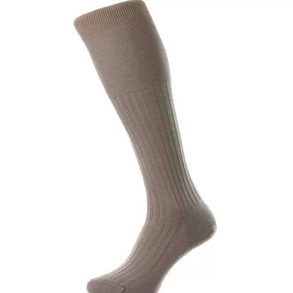 Pantherella Men's Socks^Bronze Rutherford Merino Royale Wool Over The Calf Socks