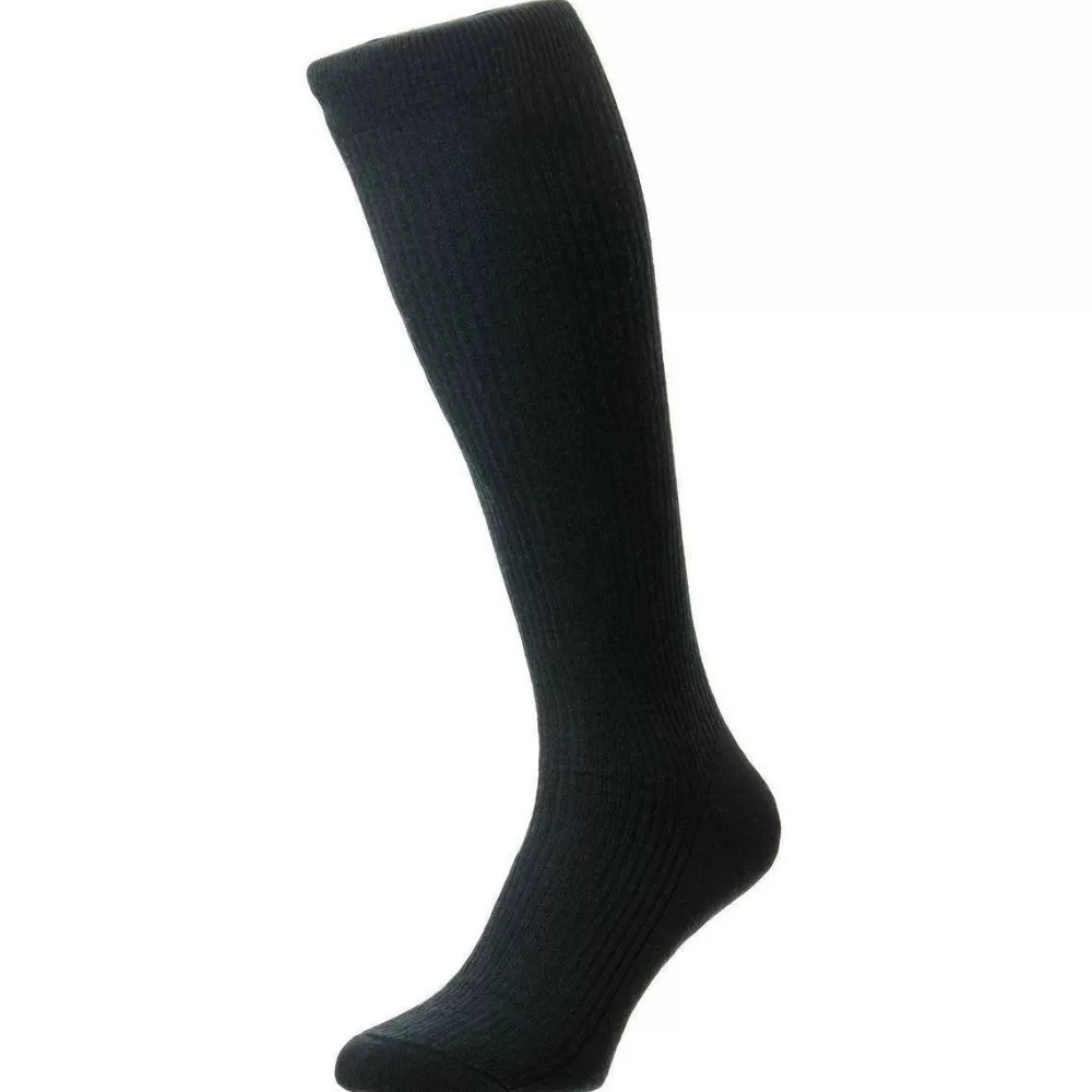 Pantherella Men's Socks^Green Naish Tailored Merino Wool Over The Calf Socks